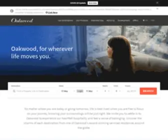 Oakwoodasia.com(Serviced Apartments) Screenshot