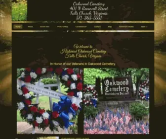 Oakwoodcemeteryvirginia.com(Home) Screenshot