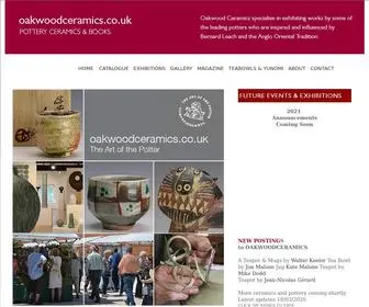 Oakwoodceramics.co.uk(The Premier Online Gallery for Contemporary British Studio Ceramics Studio Pottery & Contemporary Ceramics) Screenshot