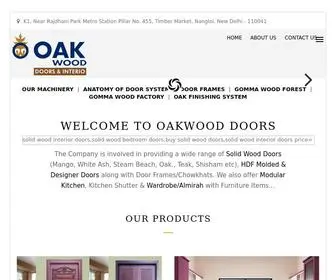 Oakwooddoor.com(We at Oakwood Doors & Interio) Screenshot