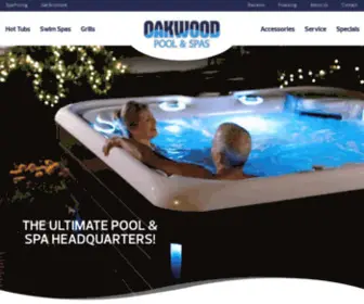 Oakwoodpool.com(Oakwood Pool and Spas) Screenshot