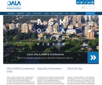 Oala.ca(The Ontario Association of Landscape Architects) Screenshot