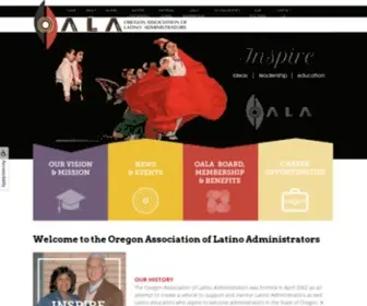 Oala.info(Oregon Association of Latino Administrators) Screenshot