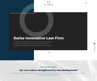 Oalegal.ch(Swiss Innovative Law Firm. OA Legal) Screenshot