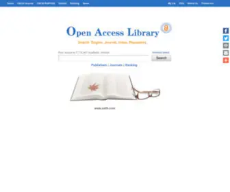 Oalib.com(Open Access Library) Screenshot