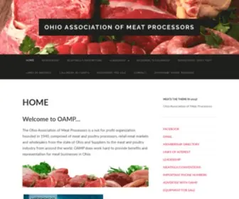 Oamp.org(Ohio Association of Meat Processors) Screenshot