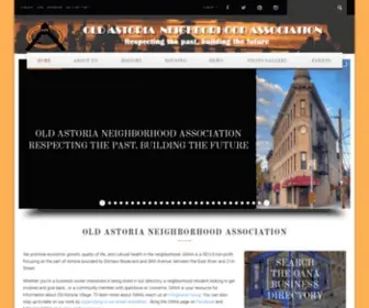 Oana-NY.org(Old Astoria Neighborhood Association) Screenshot