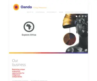 Oandoenergyresources.com(Oando Energy Resources) Screenshot