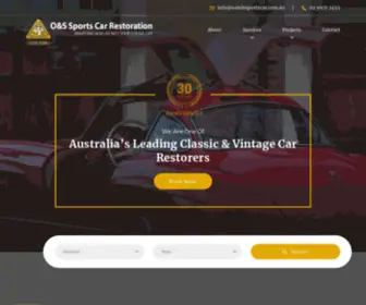 Oandssportscar.net(O&S Sports Car Restorations Company) Screenshot