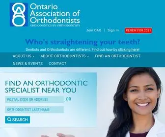 Oao.on.ca(Association) Screenshot