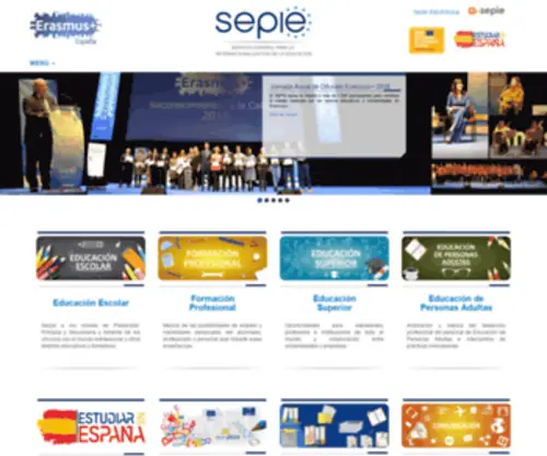 Oapee.es(Organismo Autónomo Programas Educativos Europeos) Screenshot