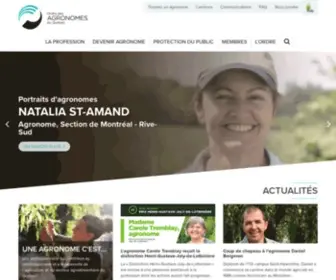 Oaq.qc.ca(Ordre des agronomes du Québec) Screenshot