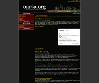 Oarsa.org(Of a revolution setlist archive) Screenshot