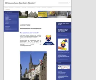 Oas-Roisdorf.de(Homepage des Ortsauschuss Bornheim) Screenshot