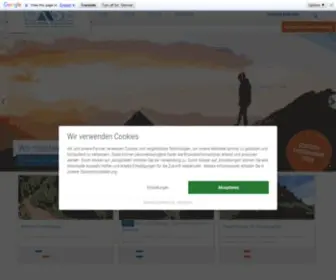Oase-Alpin.de(➤ Bergschule und Alpinschule in Oberstdorf) Screenshot