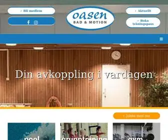 Oasenbadmotion.com(Träning Kungsholmen) Screenshot