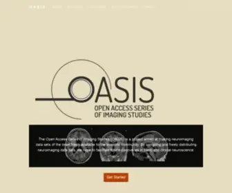 Oasis-Brains.org(The Open Access Series of Imaging Studies (OASIS)) Screenshot