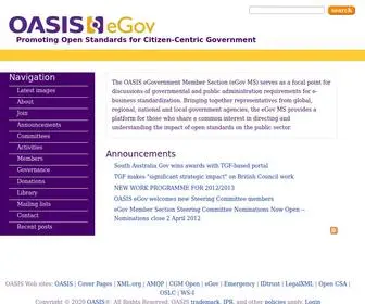 Oasis-Egov.org(OASIS eGov) Screenshot