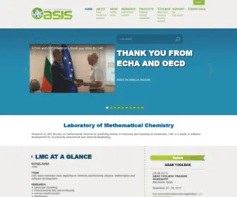 Oasis-LMC.org(Laboratory of Mathematical Chemistry) Screenshot