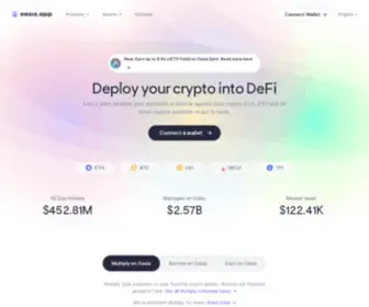 Oasis.app(Deploy your crypto into DeFi) Screenshot