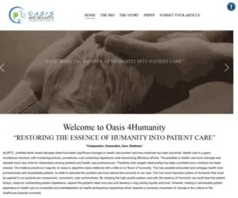 Oasis4Humanity.com(Health Care Stories And Experiences) Screenshot