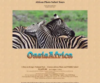 Oasisafrica.com(Oasis Africa Photo Safaris $days Small Group African Safari in Kruger National Park) Screenshot