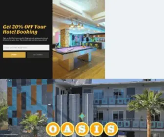 Oasisatgoldspike.com(Las Vegas Downtown Hotel) Screenshot