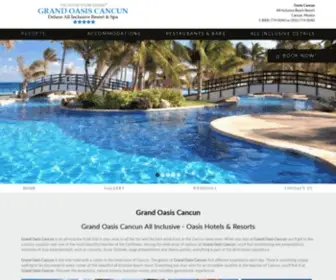 Oasiscancunresort.com(Oasis Cancun Hotel) Screenshot