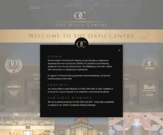 Oasiscentre.com(Wedding Venue Edmonton) Screenshot