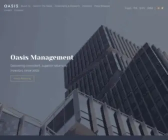 Oasiscm.com(Oasis Management Company) Screenshot