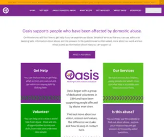 Oasisdaservice.org(Oasis Domestic Abuse Service) Screenshot