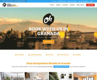 Oasisgranada.com(Best Hostels in Spain and Portugal) Screenshot