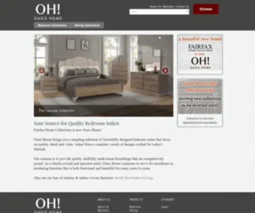 Oasishomecollections.com(Oasis Home) Screenshot