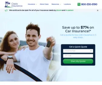 Oasisinsurance.com(Oasis Insurance) Screenshot