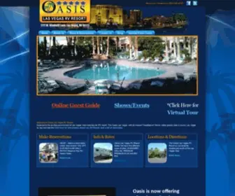 Oasislasvegasrvresort.com(Oasis Las Vegas RV Resort) Screenshot