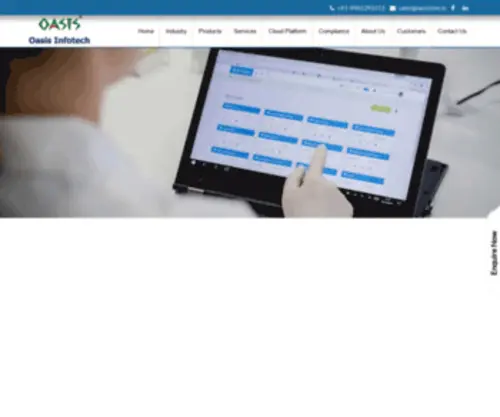 Oasislims.com(Oasis LIMS) Screenshot
