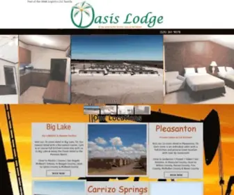 Oasislodgehotels.com(Motels, Apartments in Big Lake Texas) Screenshot