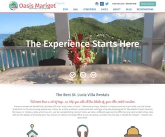 Oasismarigot.com(Lucia Villa Rentals with Hotel) Screenshot