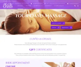 Oasismassage.ca(London, Ontario) Screenshot