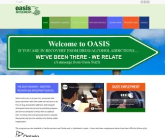 Oasismovement.org(ADDICTION RECOVERY & SUPPORT SERVICES) Screenshot