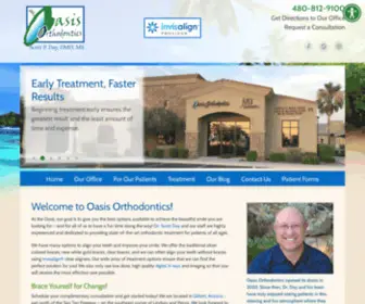 Oasisortho.com(Orthodontist in Gilbert) Screenshot