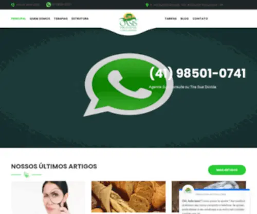Oasisparanaense.com.br(Clínica Oásis) Screenshot