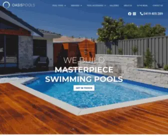 Oasispools.com.au(Concrete Pools Perth) Screenshot