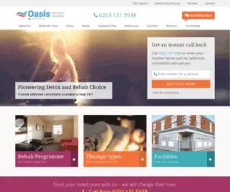 Oasisrehab.co.uk(Oasis Runcorn in Cheshire) Screenshot