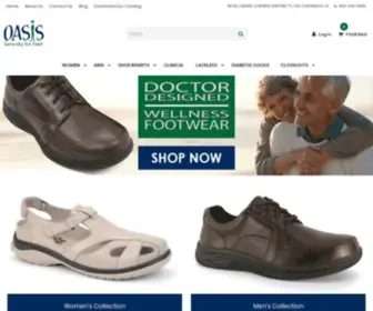 Oasisshoe.com(Diabetic Shoes) Screenshot