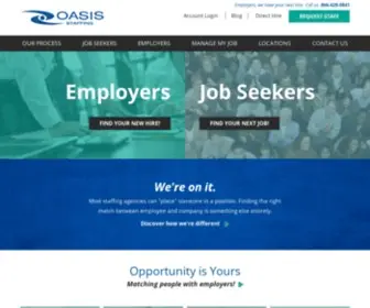 Oasisstaffing.com(Oasis Staffing) Screenshot