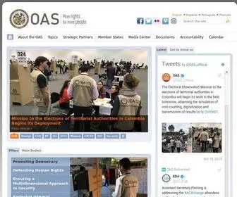 Oas.org(Organization of American States) Screenshot
