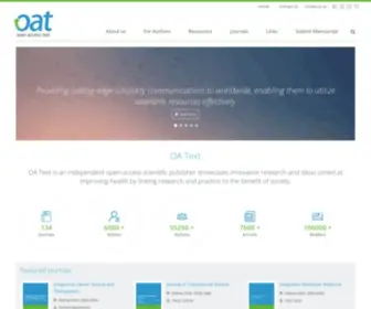 Oatext.com(Open Access Text) Screenshot