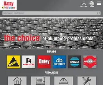 Oatey.com(Home) Screenshot