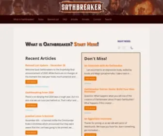 Oathbreakermtg.org(OATHBREAKER) Screenshot